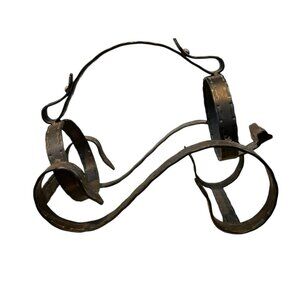 Western Wine Bottle Holder Metal Equestrian Decor Saddle Bridal Cowboy Gift
